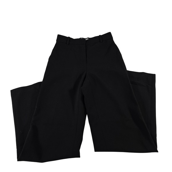 Babaton Pants - Babaton Aritzia Black Wide Leg High Waisted Dress Pants Trousers 99378